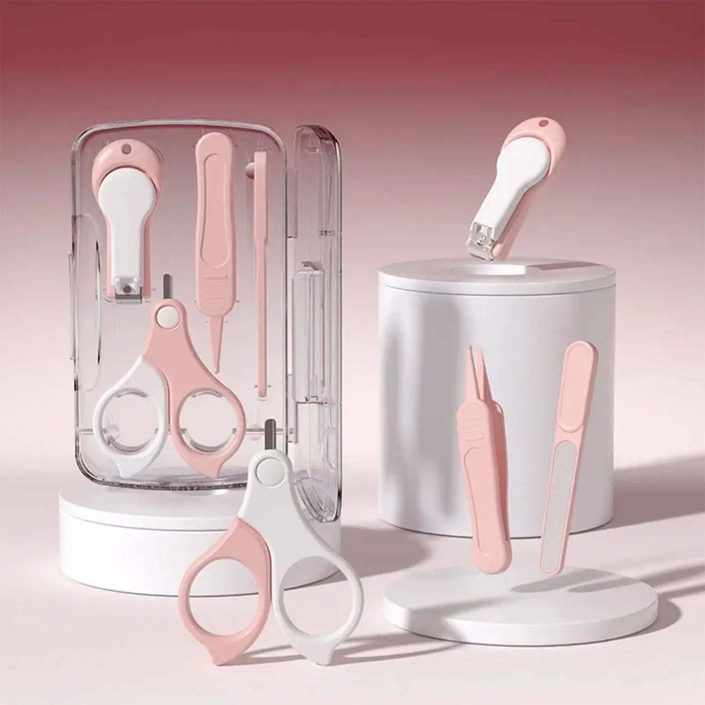 Baby Grooming Kit - Complete Infant Care Set with Brush, Comb, Nail Clippers & Scissors