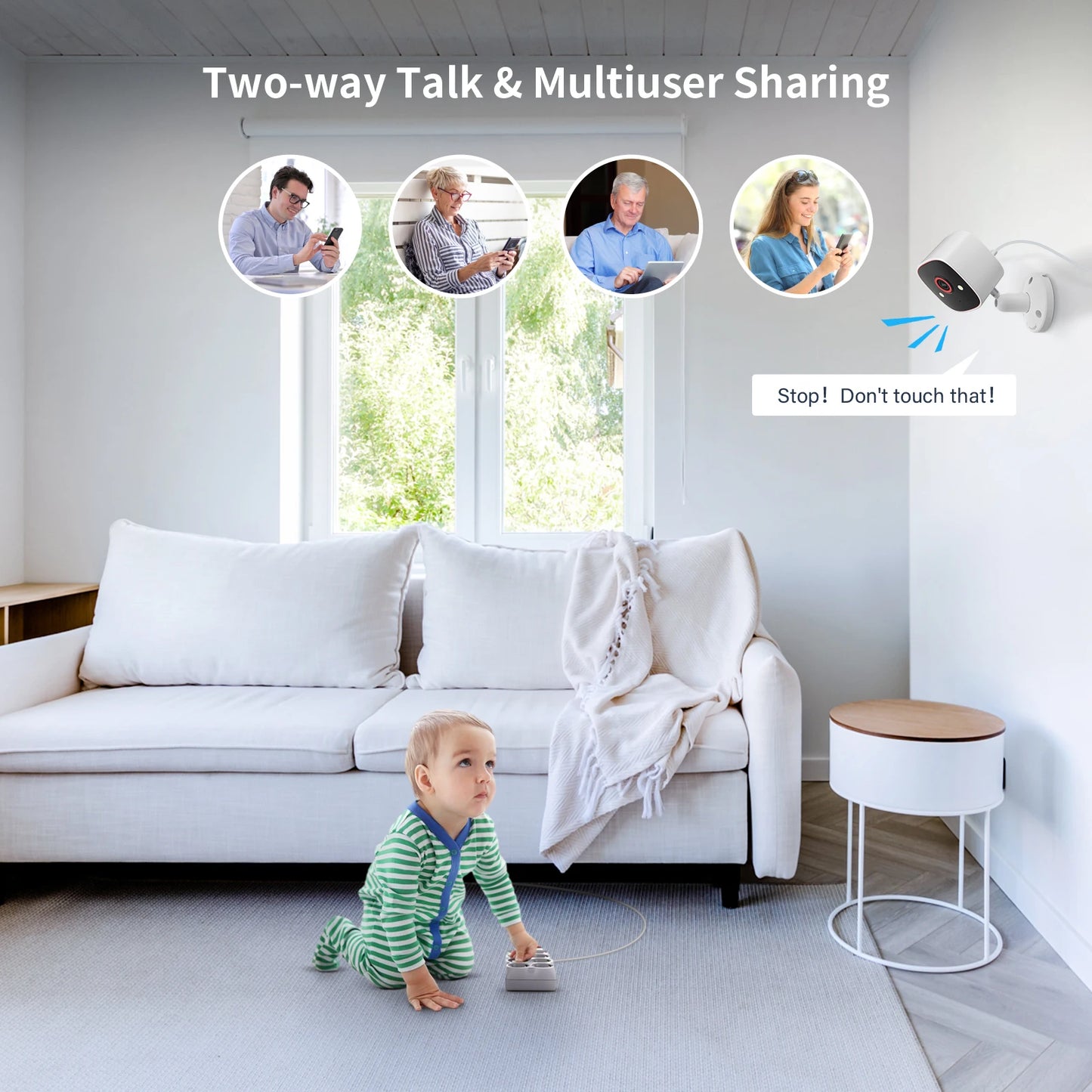 WiFi Security Camera - Indoor/Outdoor Night Vision & Motion Detection