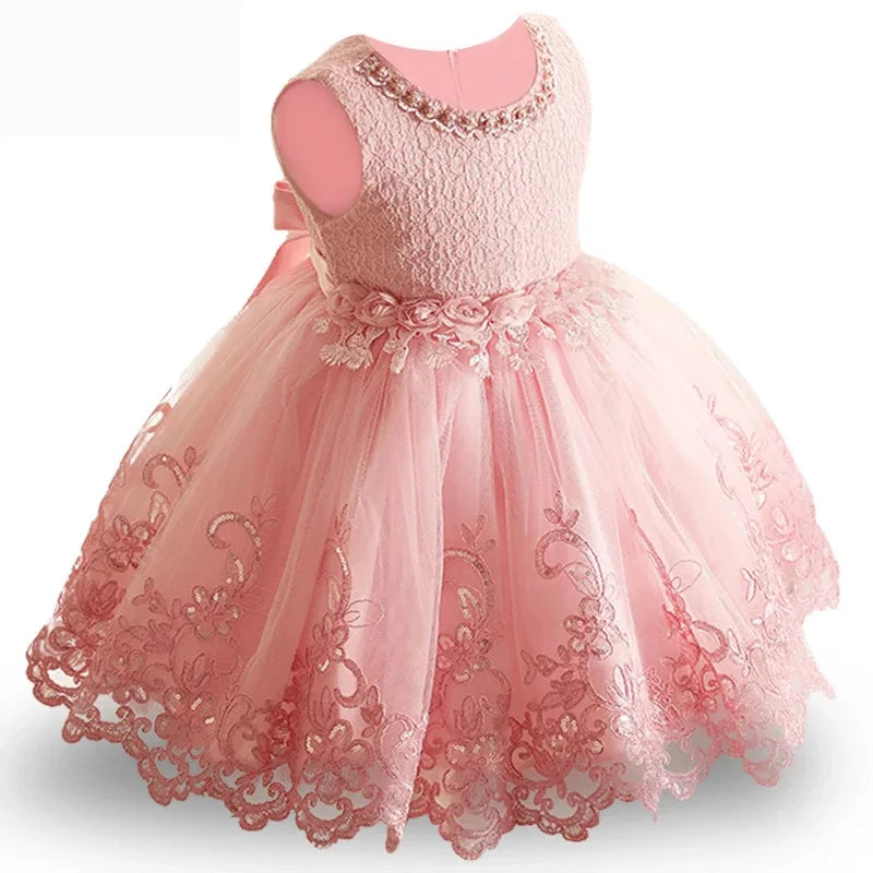 ''Elegant Baby Girl Baptism Gown - Party & Christening''