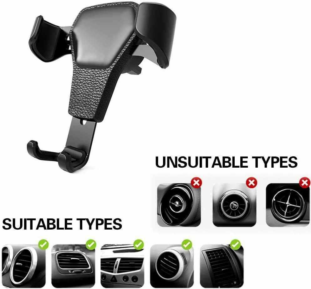 “Universal Car Phone Holder Air Vent Mount – Gravity Stand for iPhone & Android”