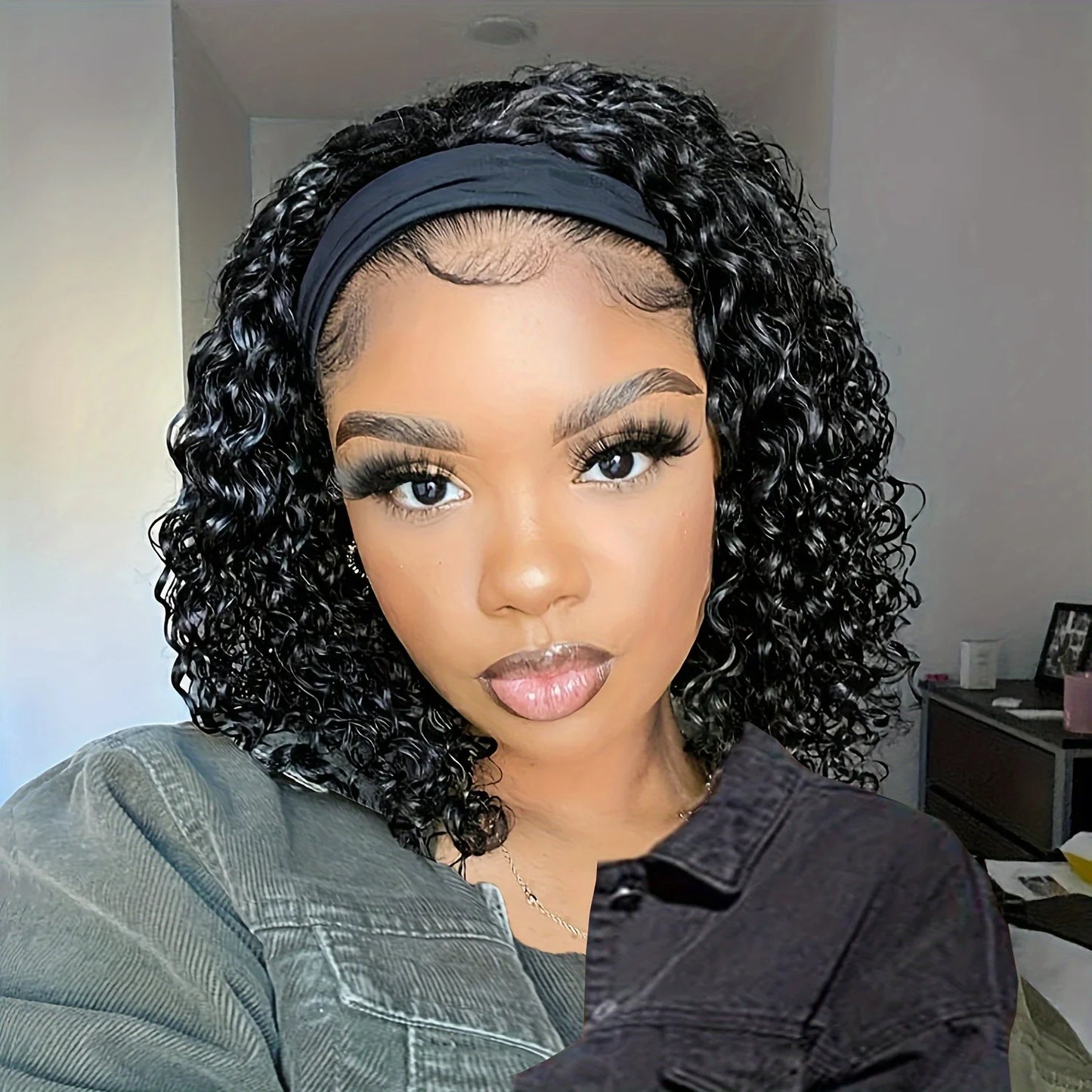 Deep Wave Curly Bob Wig - 100% Human Hair