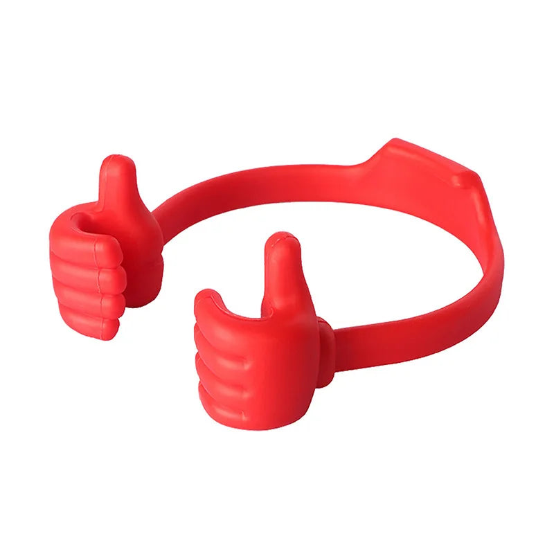 Universal Thumbs Up Phone Stand - Flexible Lazy Bracelet Holder for iPhone, Samsung, Xiaomi & Huawei
