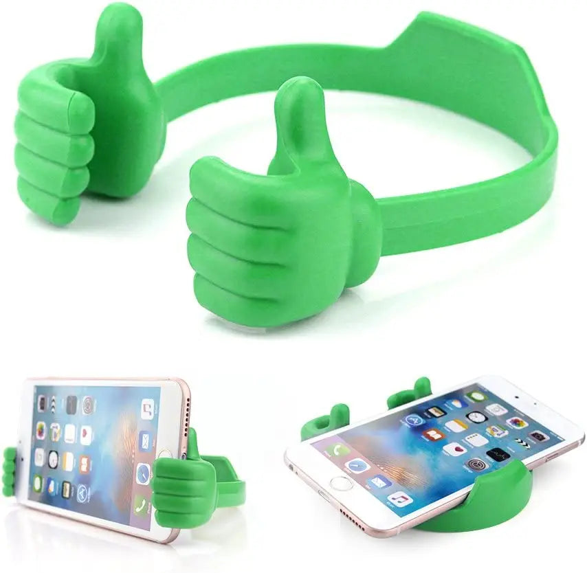 Universal Thumbs Up Phone Stand - Flexible Lazy Bracelet Holder for iPhone, Samsung, Xiaomi & Huawei