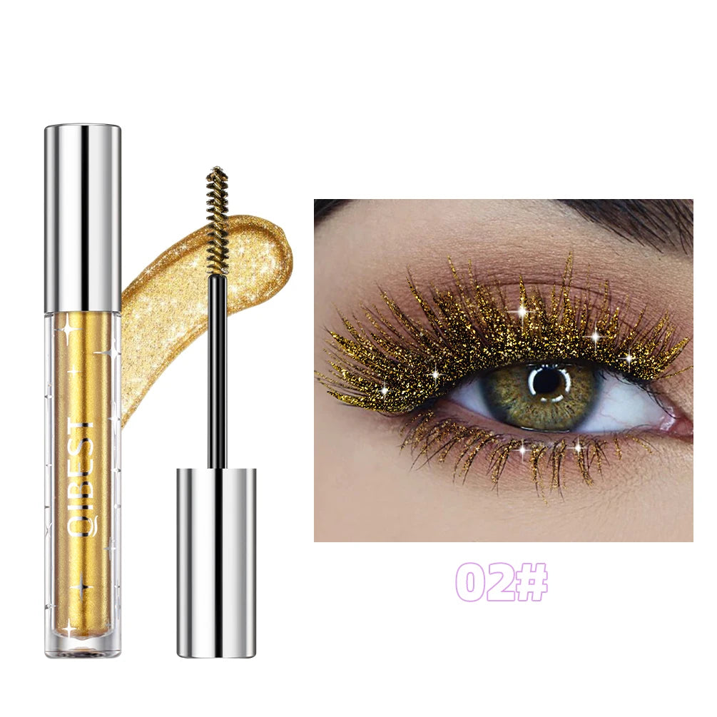 ''Diamond  Galaxy Glitter Mascara - Waterproof Shining  Sequin Lash Sparkle''