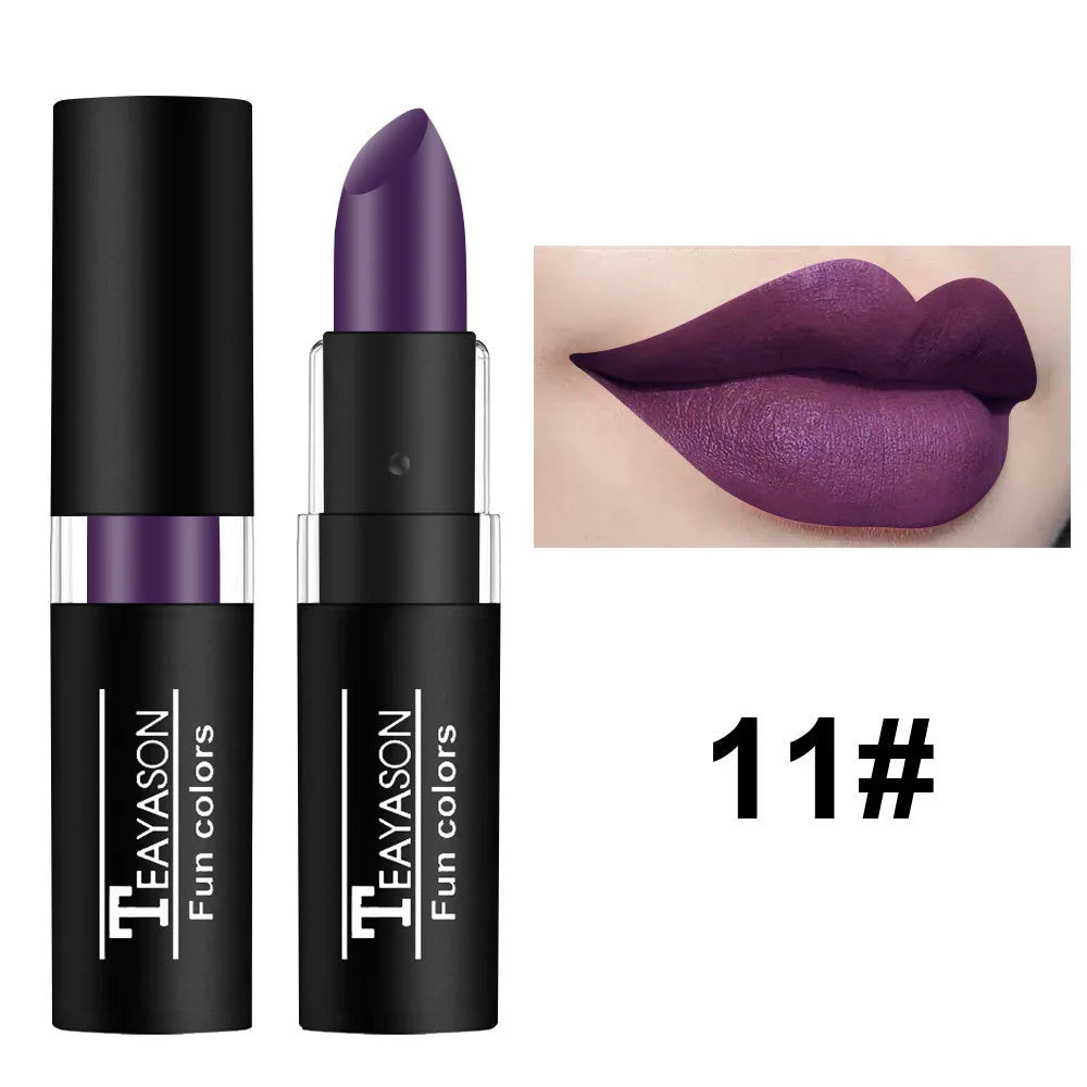 Waterproof Matte Lipstick - Long-Lasting, Smudge-Proof & Elegant Colors