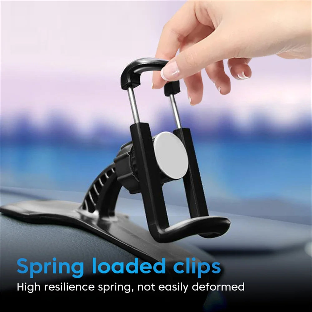 Universal Car Phone Holder- 360°  Dashboard  Clip  Mount, Strong  Grip  GPS  Bracket  Stand, Robot-Style Phone Mount   For iPhone, Samsung,  Xiaomi & All Smartphones