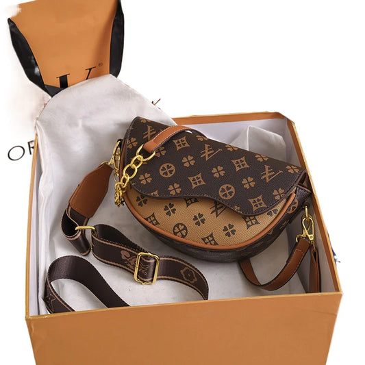 Luxury Women Crossbody Shoulder  Bag - Designer Handbag, Elegant Clutch & Travel  Tote (20x14x8cm)