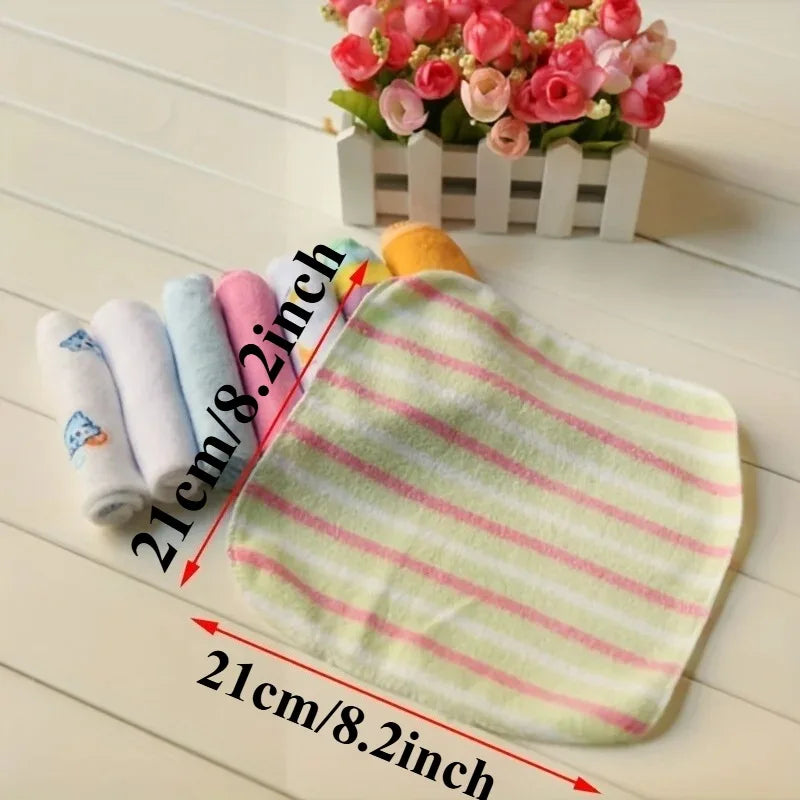 Set of Soft Baby Washcloths - Gentle Newborn Face &  Body Towels