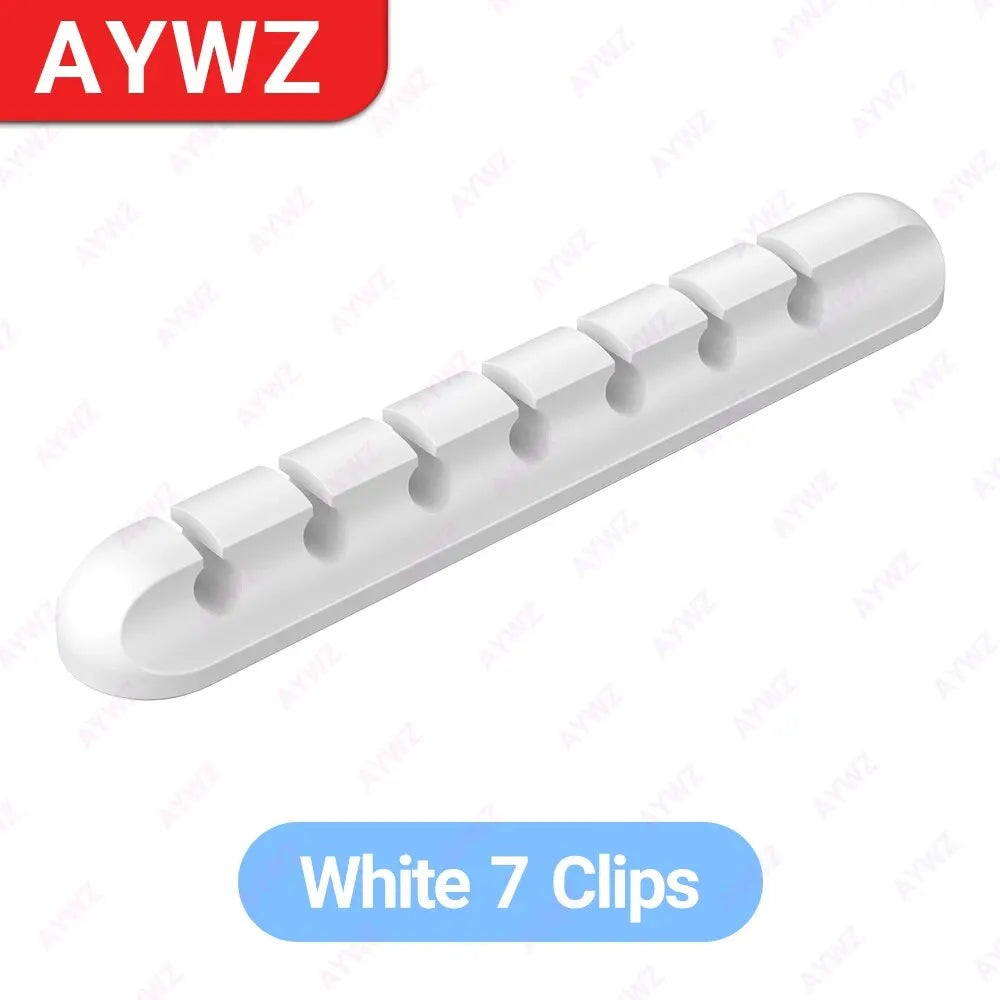 Adhesive Cable Holder - Desk Organizer for Charging Cables & wires