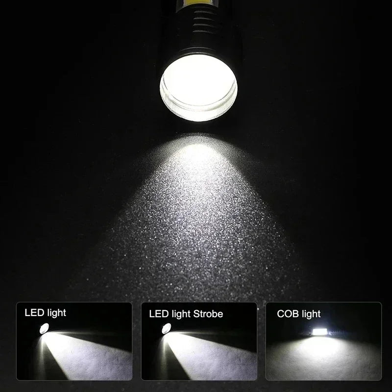Portable Rechargeable LED Flashlight
