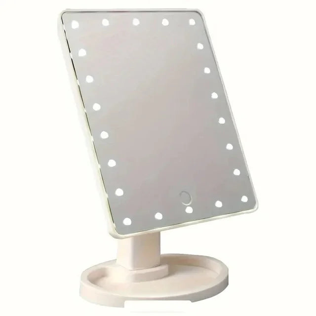 ''LED Rechargeable Touch Screen Makeup Mirror''