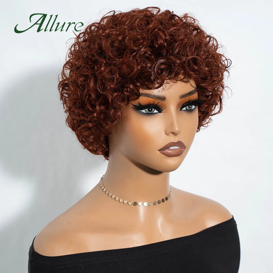 Jerry Curly Human Hair Wigs - Natural Soft Curl