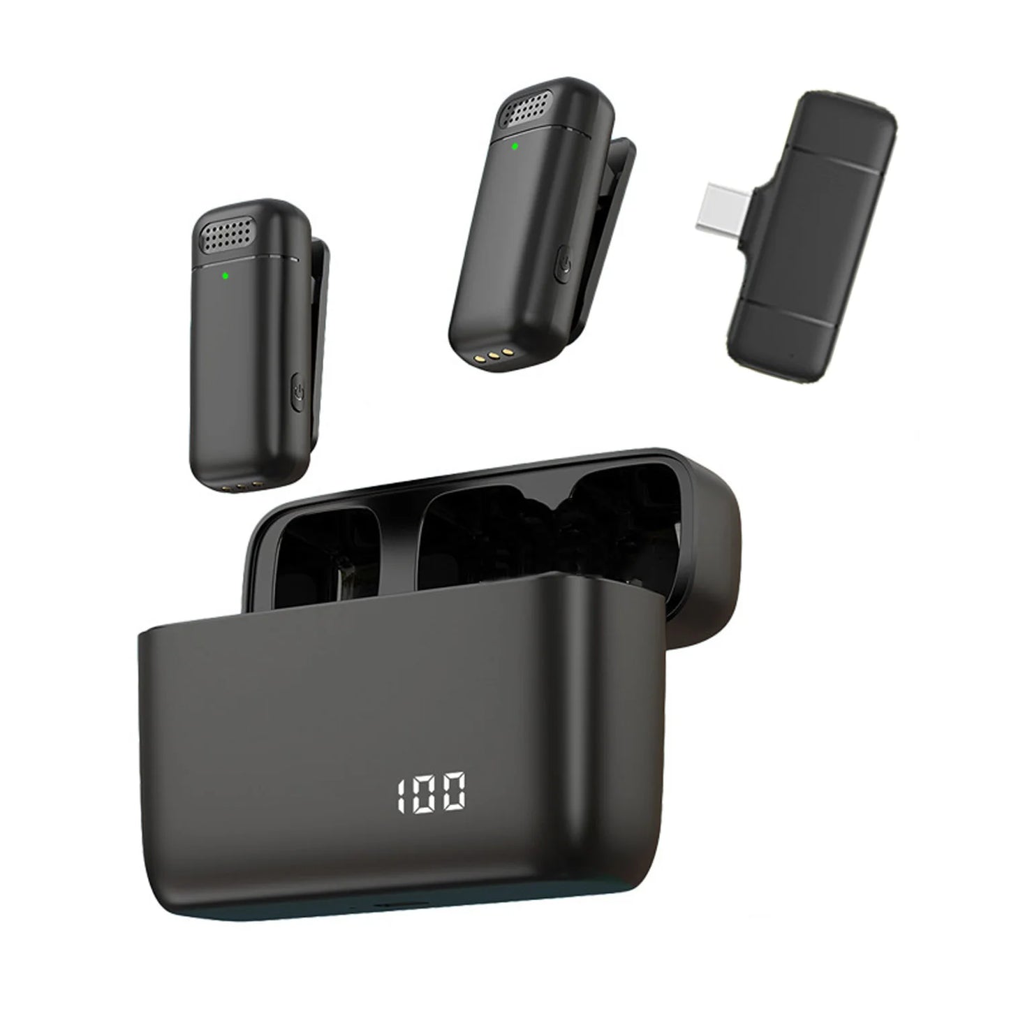 Wireless   Charging   Microphone   Case -   Portable Mic   for   live   Recording
