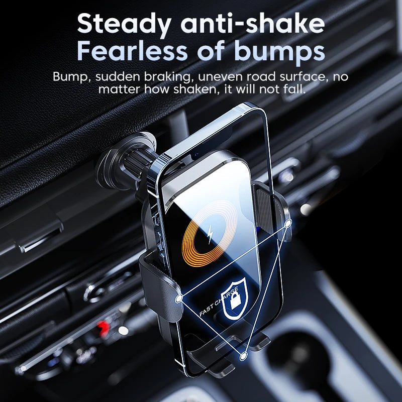 Universal   15W   Wireless   car   Charger   - Smart   Auto Phone   Mount