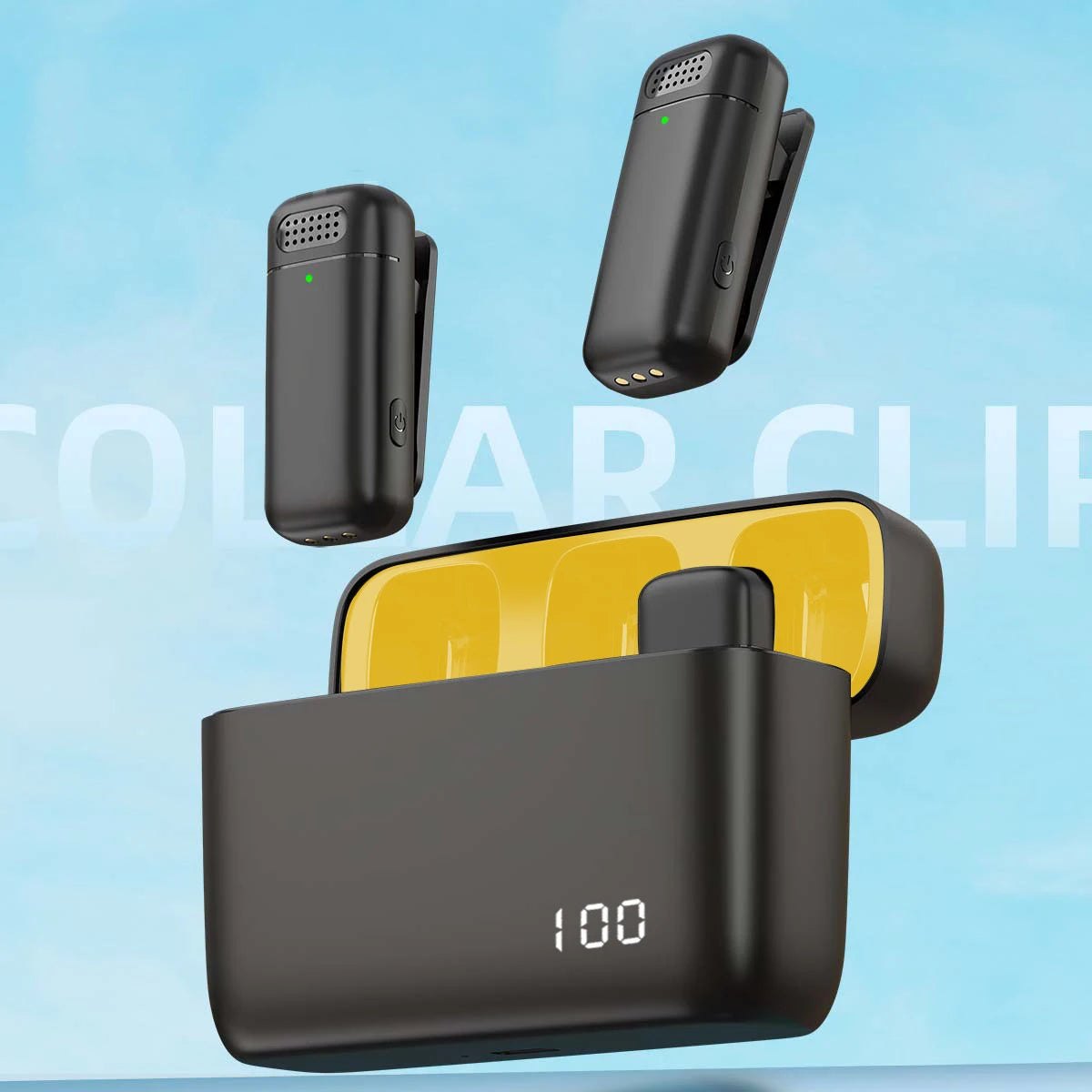 Wireless   Charging   Microphone   Case -   Portable Mic   for   live   Recording