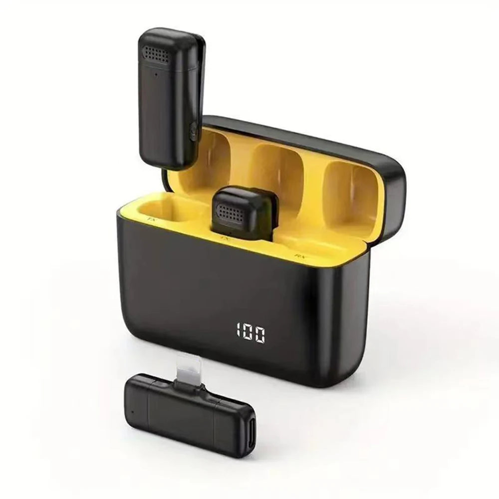Wireless   Charging   Microphone   Case -   Portable Mic   for   live   Recording