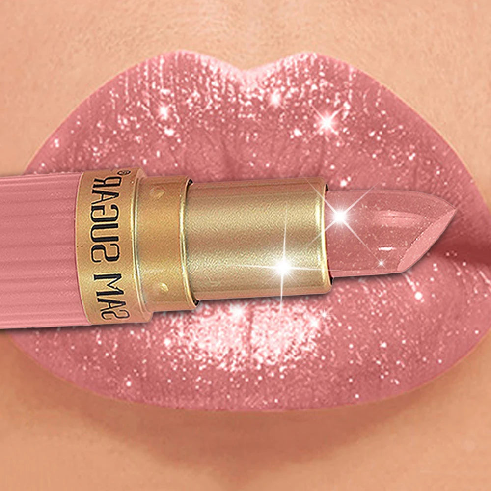 Pearlescent Pink Glitter Velvet Lipstick - Shimmer &  Shine Lips