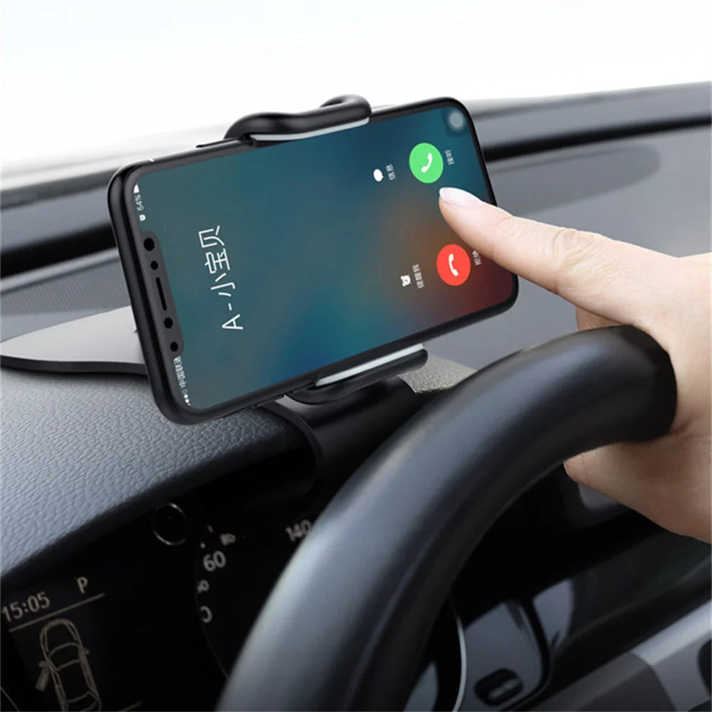 Universal Car Phone Holder- 360°  Dashboard  Clip  Mount, Strong  Grip  GPS  Bracket  Stand, Robot-Style Phone Mount   For iPhone, Samsung,  Xiaomi & All Smartphones
