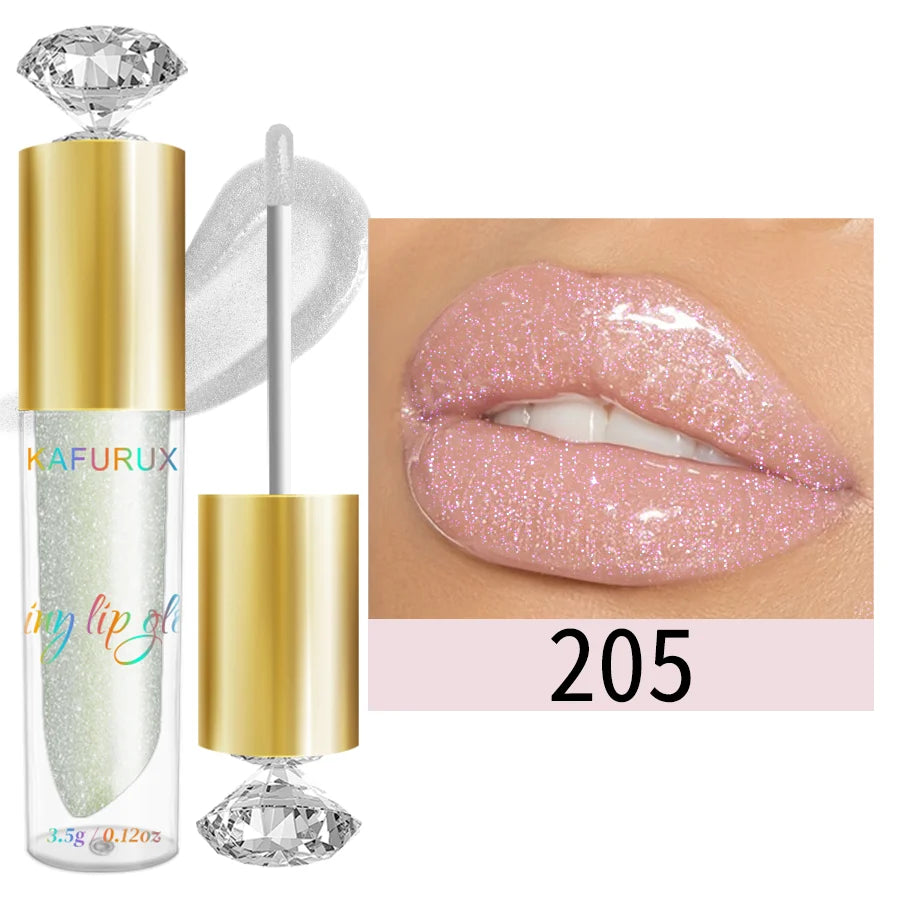 ''9 Colors  Diamond Shimmer Moisturizer  Glitter Lip Gloss - Hydrating  Shine  Lipstick''