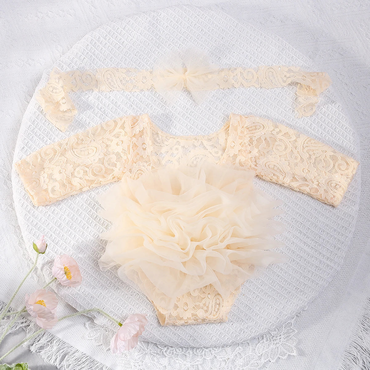 Newborn Photo Shooting Outfit - Cute Baby Photography Set for Girls''