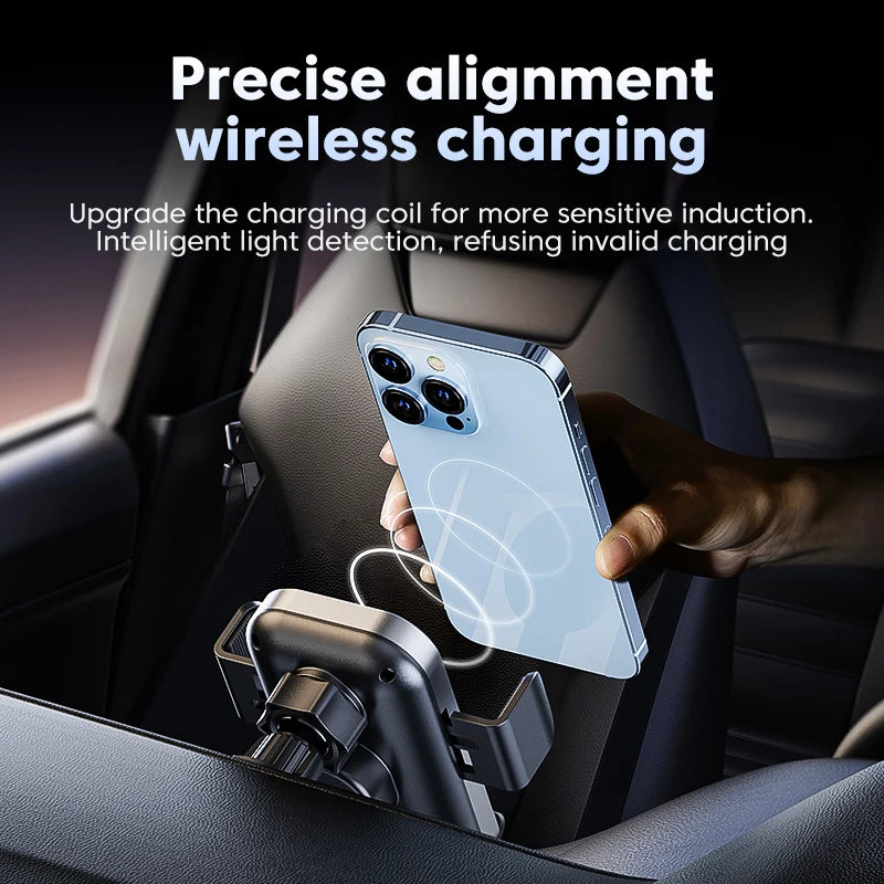 Universal   15W   Wireless   car   Charger   - Smart   Auto Phone   Mount