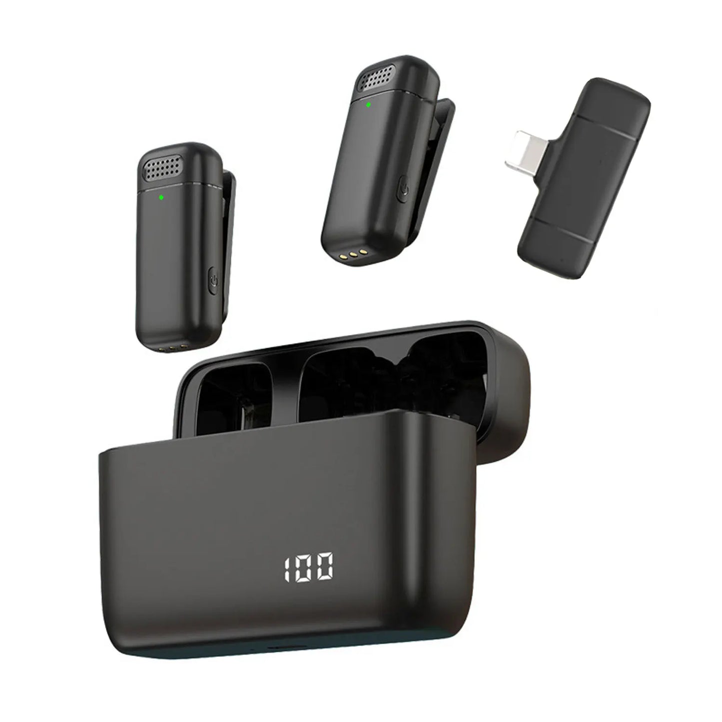 Wireless   Charging   Microphone   Case -   Portable Mic   for   live   Recording