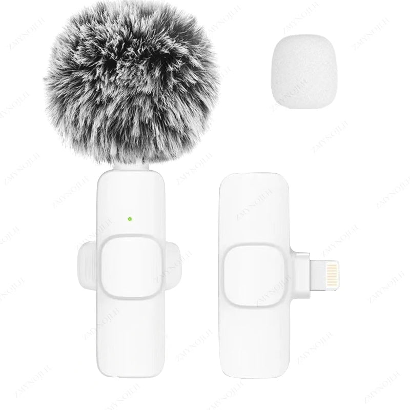 New Wireless Lavalier Microphone - Portable  Mini  Mic for Audio,  Video Recording,  Android,  PC,  Camera, Live Streaming,  Gaming &  Phone