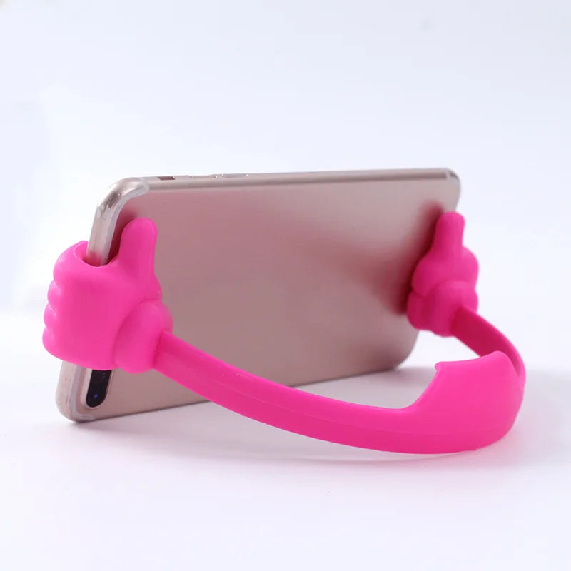 Universal Thumbs Up Phone Stand - Flexible Lazy Bracelet Holder for iPhone, Samsung, Xiaomi & Huawei