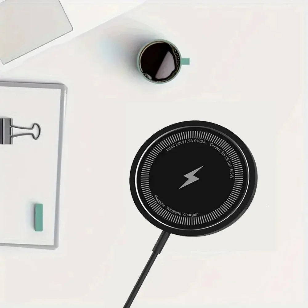 ''Magnetic  Wireless Charger Pad Desktop PD/USB Port Chargers Fast Charging for iPhone 16 15 14 13 12 Pro Max''