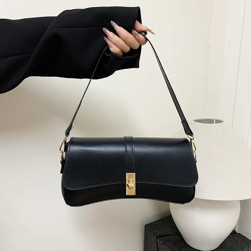 Minimalist Shoulder  Handbag for Women Minimalist Leather Shoulder Handbag for Women