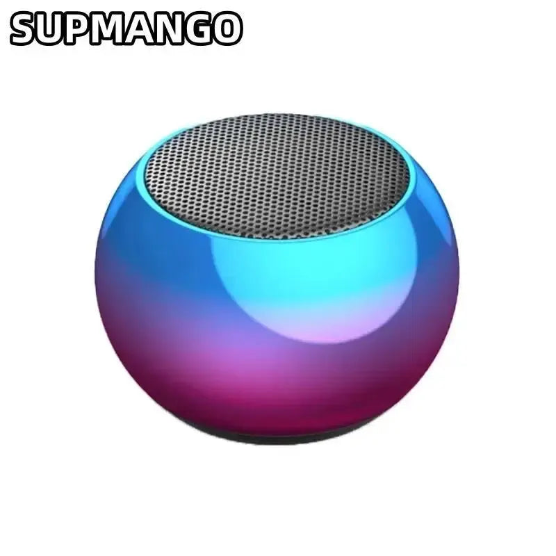 Portable  Wireless  Bluetooth  Speaker - Mini Steel  Steel Gun Metal  Design, Heavy Bass  Stereo Surround Subwoofer