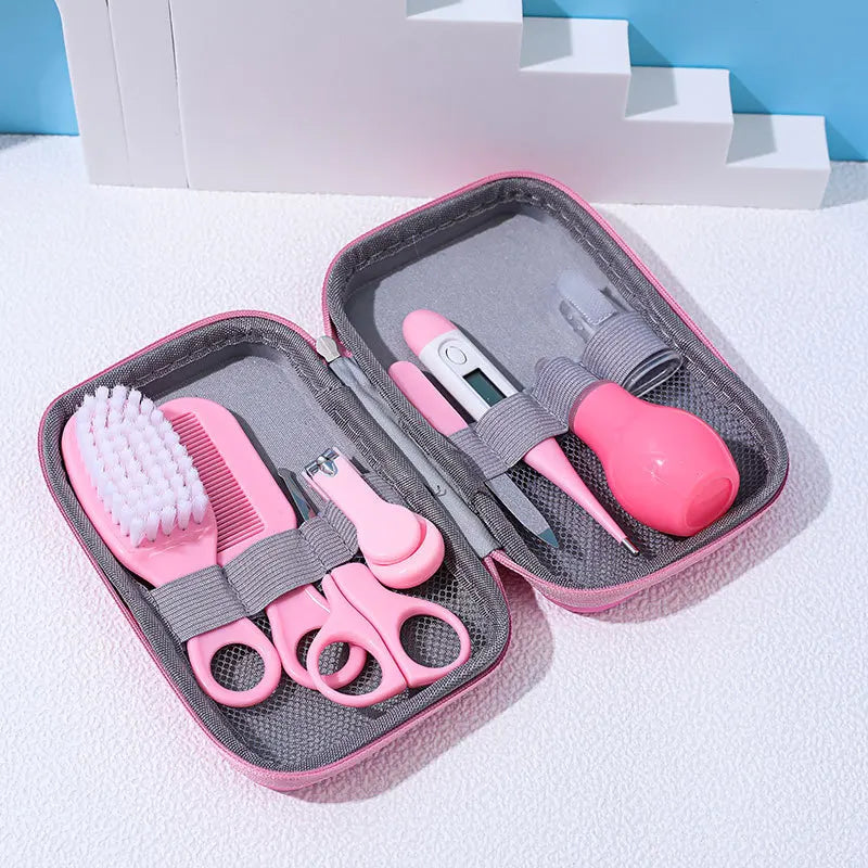 Baby Grooming  Kit - Complete  Infant Care  Set  with Brush, Comb, Nail Clippers &  Scissors