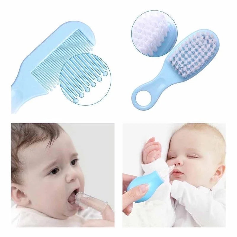 Baby Grooming  Kit - Complete  Infant Care  Set  with Brush, Comb, Nail Clippers &  Scissors