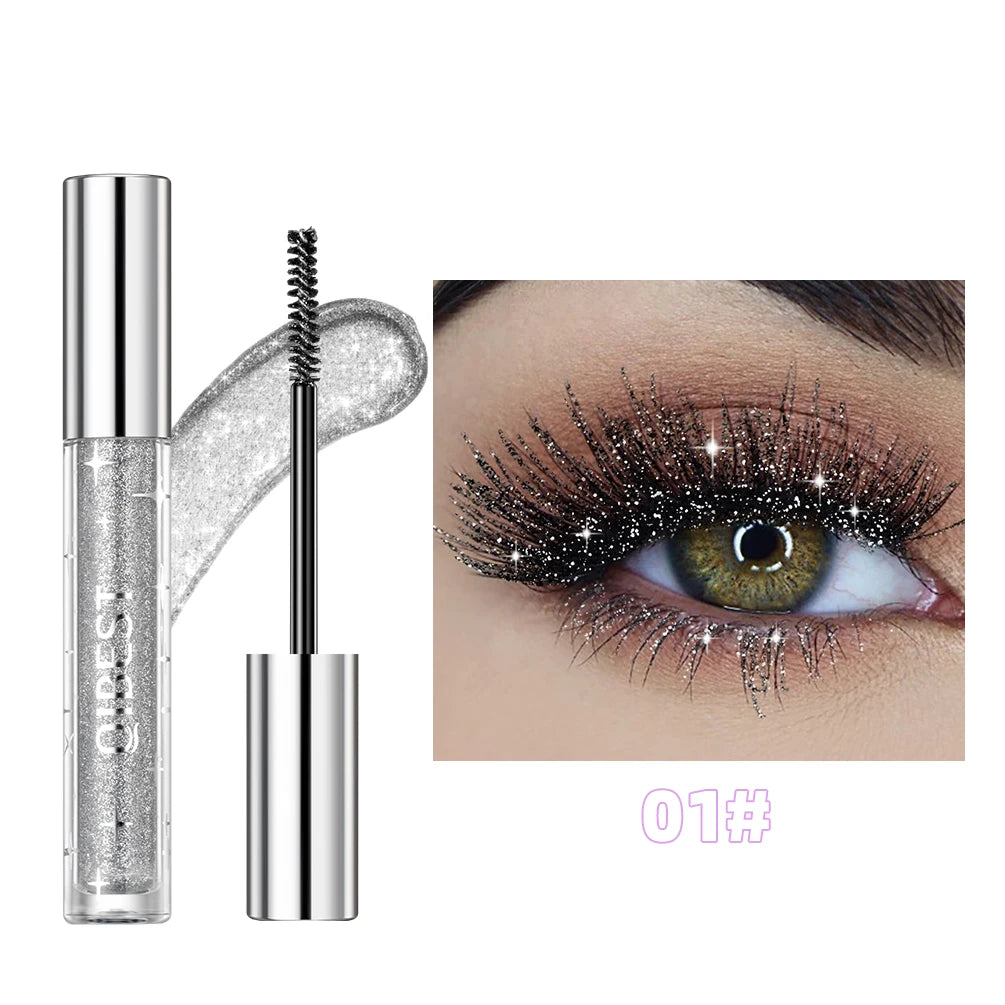 ''Diamond  Galaxy Glitter Mascara - Waterproof Shining  Sequin Lash Sparkle''
