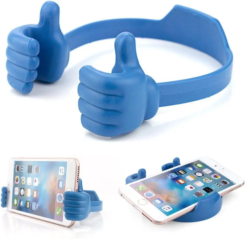 Universal Thumbs Up Phone Stand - Flexible Lazy Bracelet Holder for iPhone, Samsung, Xiaomi & Huawei