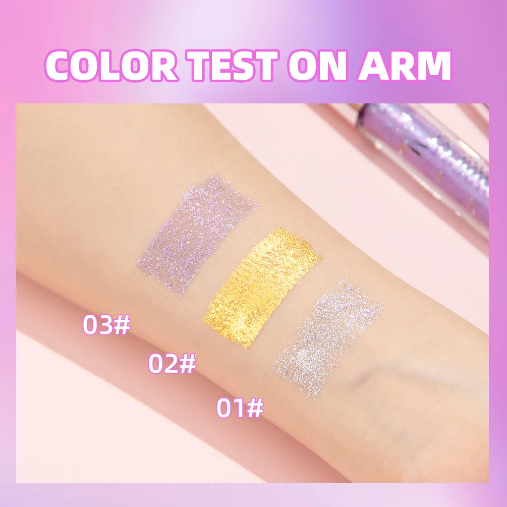 ''Diamond  Galaxy Glitter Mascara - Waterproof Shining  Sequin Lash Sparkle''