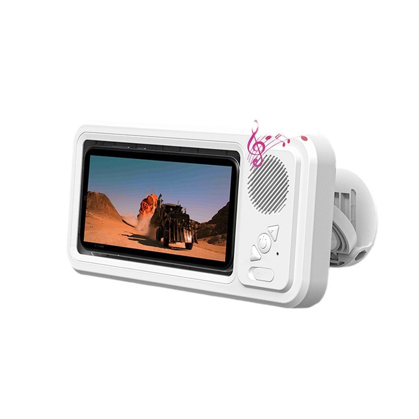Shower Phone Holder with Bluetooth Speaker -  IPX4 Waterproof,  Anti-Fog Touch Screen Wall Mount 
﻿