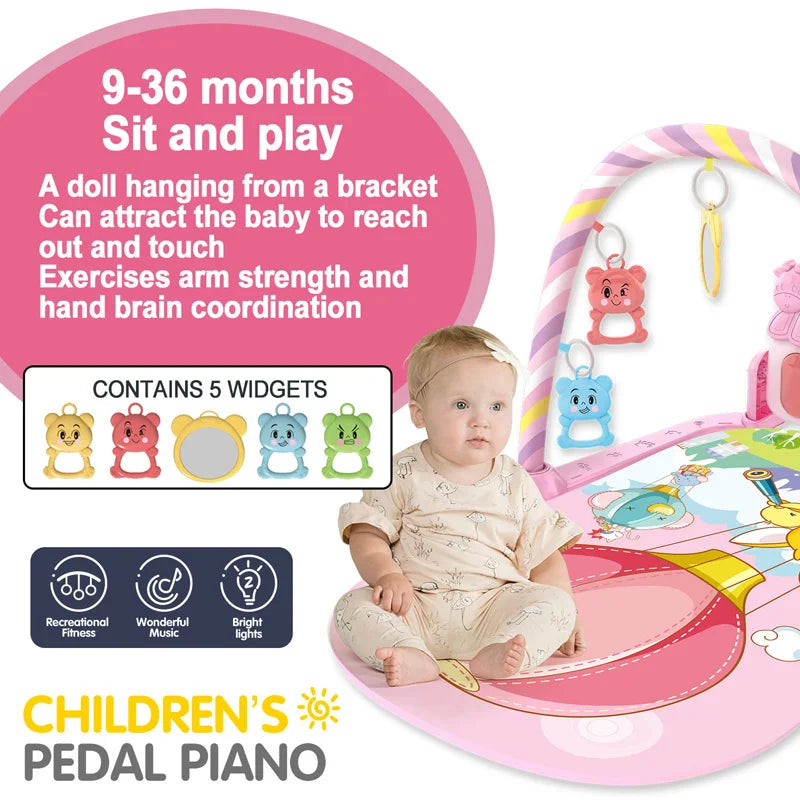 Baby  Piano Play  Gym - Fitness Stand Music  Activity toy for Newborns