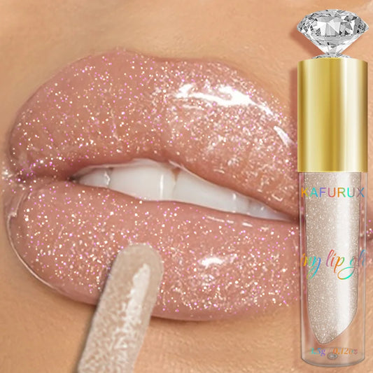 ''9 Colors  Diamond Shimmer Moisturizer  Glitter Lip Gloss - Hydrating  Shine  Lipstick''
