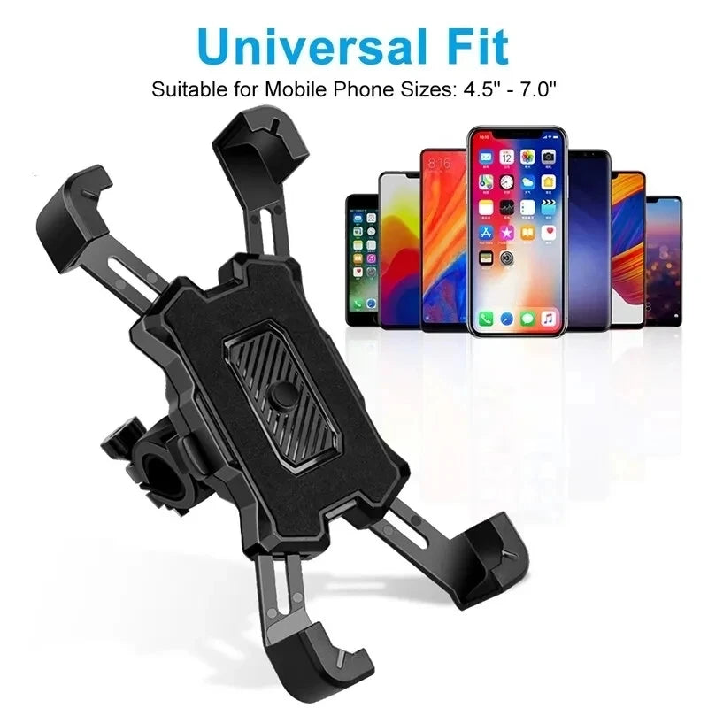 Motorcycles Bicycles Phone Holder 360 Rotation Mobile Phone Navigation Bracket Bike Riding Shockproof For iPhone Xiaomi Samsung