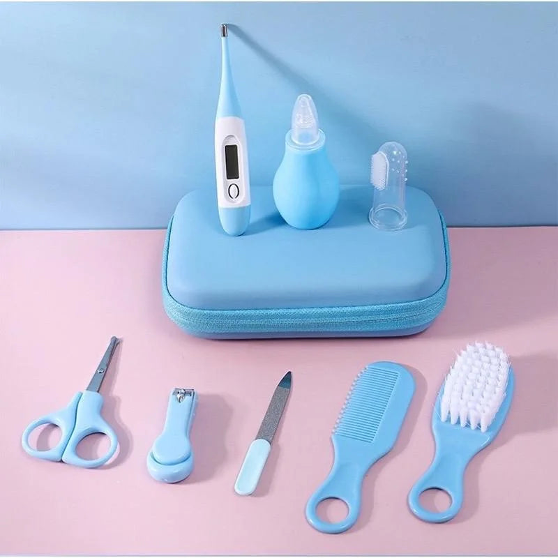 Baby Grooming  Kit - Complete  Infant Care  Set  with Brush, Comb, Nail Clippers &  Scissors