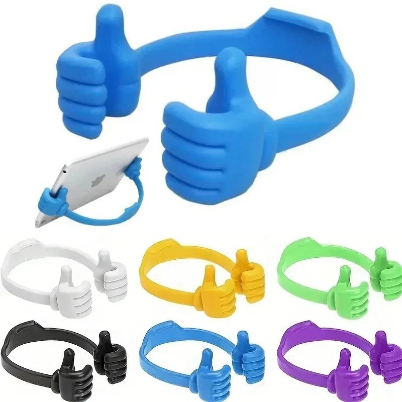 Universal Thumbs Up Phone Stand - Flexible Lazy Bracelet Holder for iPhone, Samsung, Xiaomi & Huawei