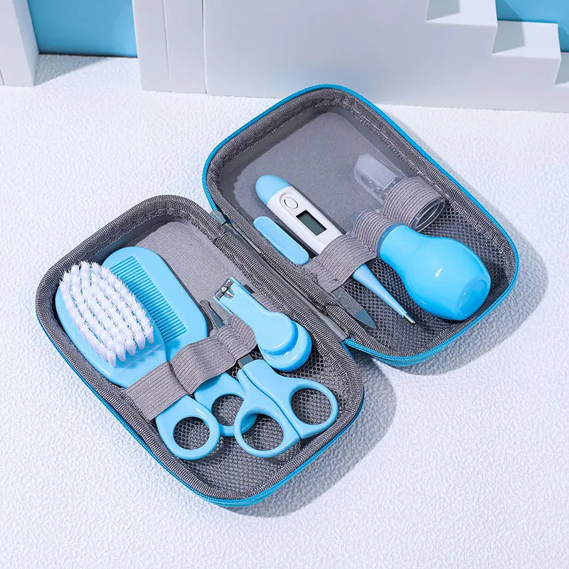 Baby Grooming  Kit - Complete  Infant Care  Set  with Brush, Comb, Nail Clippers &  Scissors