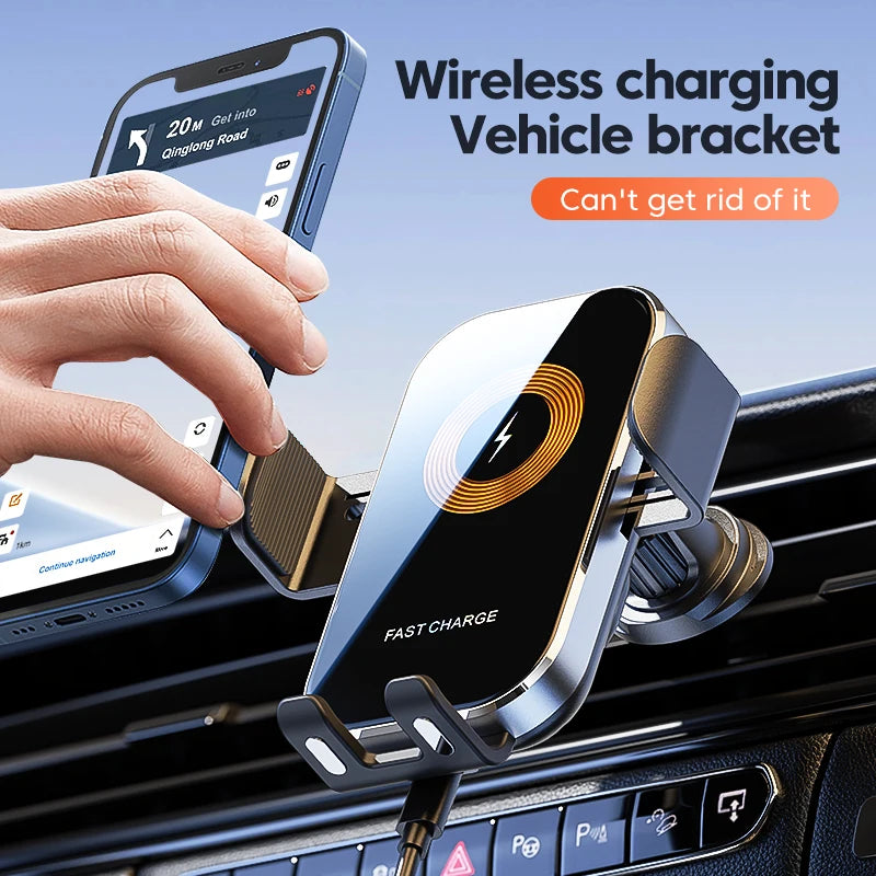 Universal   15W   Wireless   car   Charger   - Smart   Auto Phone   Mount