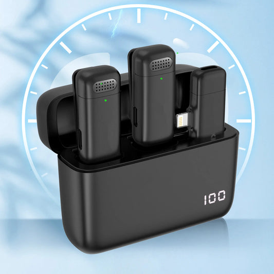 Wireless   Charging   Microphone   Case -   Portable Mic   for   live   Recording
