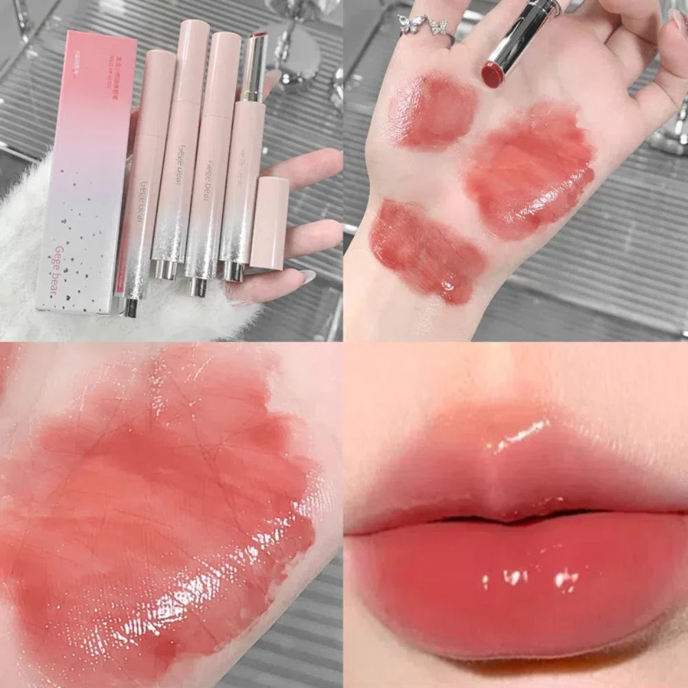 ''Jelly Solid Lip Gloss -Long-Lasting Moisture & Shine''