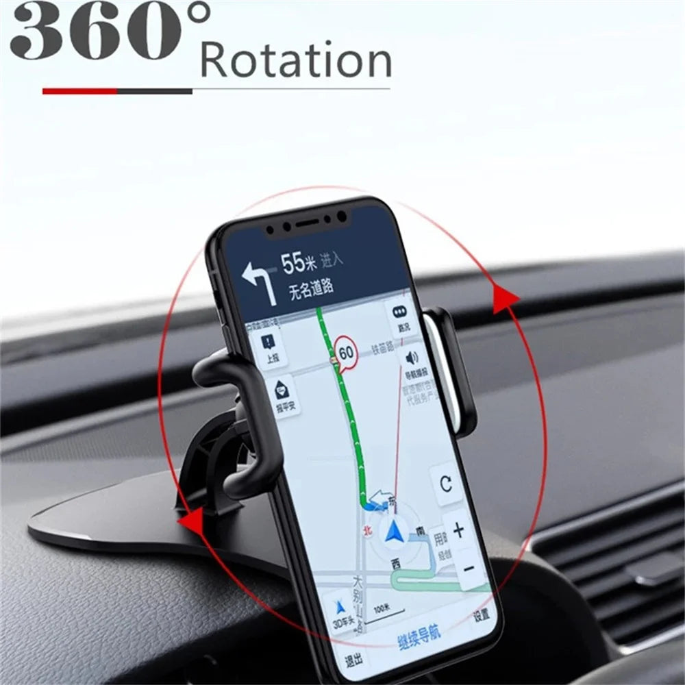 Universal Car Phone Holder- 360°  Dashboard  Clip  Mount, Strong  Grip  GPS  Bracket  Stand, Robot-Style Phone Mount   For iPhone, Samsung,  Xiaomi & All Smartphones