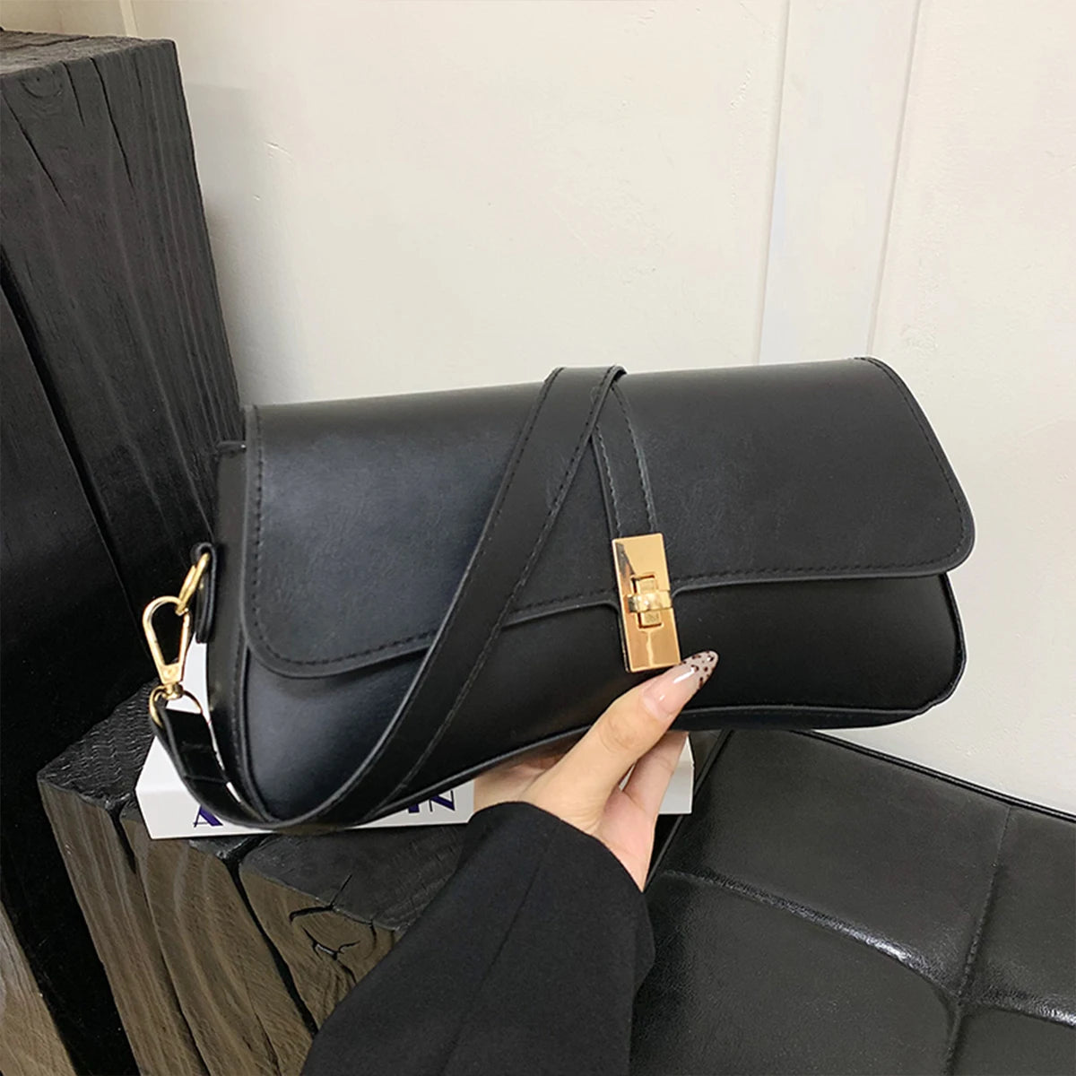 Minimalist Shoulder  Handbag for Women Minimalist Leather Shoulder Handbag for Women