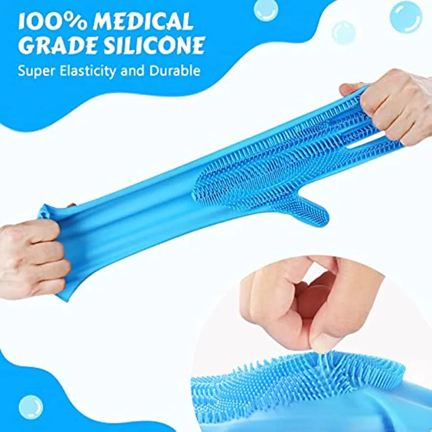 Pet Grooming &  Bathing Gloves - Hair Removal Massage Mitt