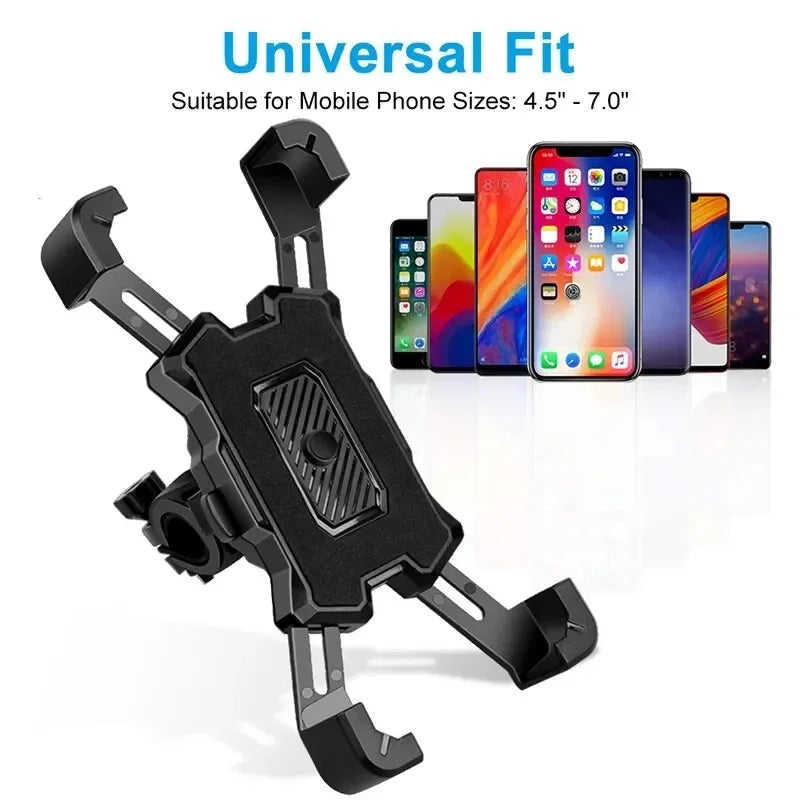Motorcycles Bicycles Phone Holder 360 Rotation Mobile Phone Navigation Bracket Bike Riding Shockproof For iPhone Xiaomi Samsung